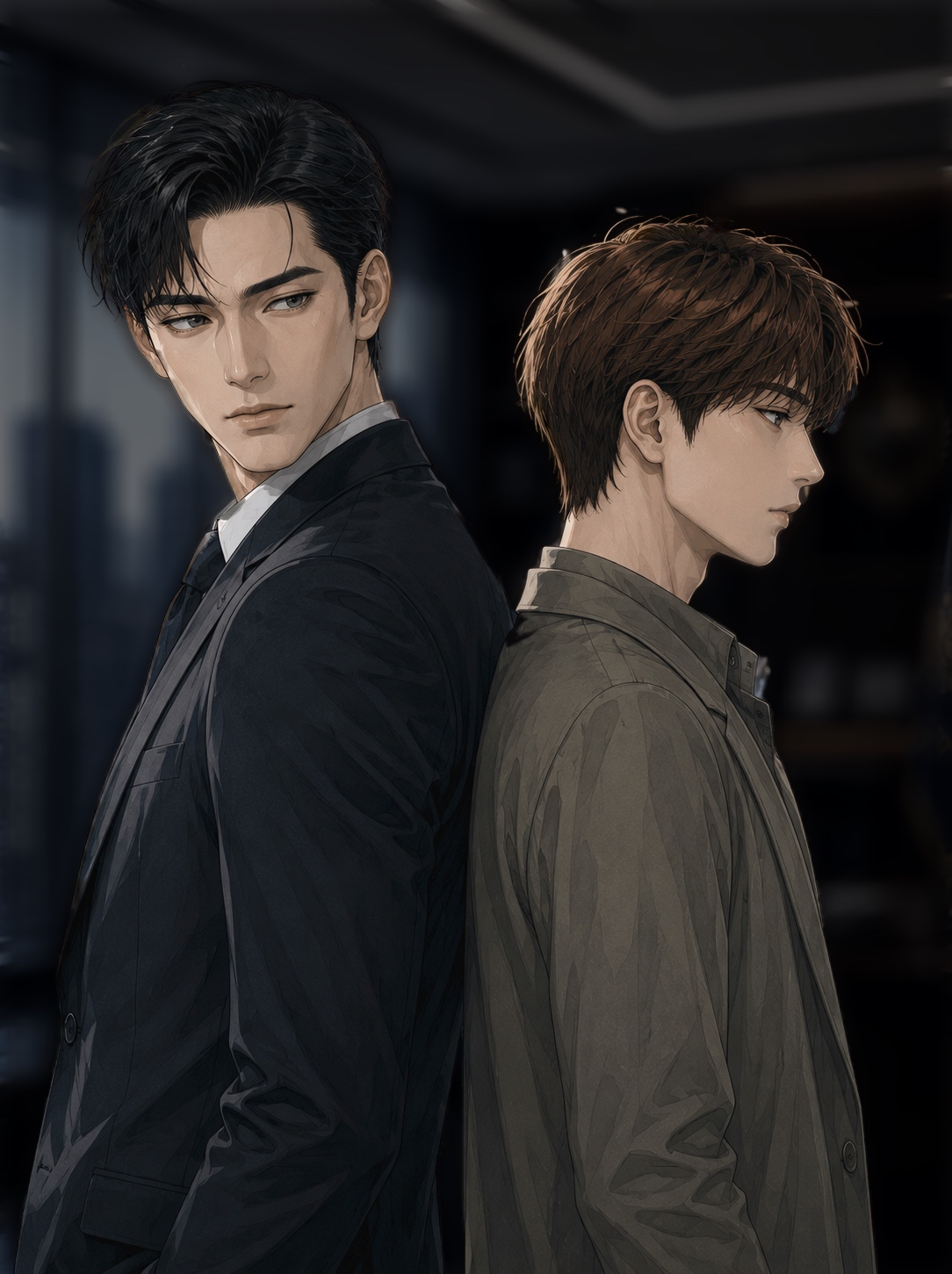 Public Figure cover art — a Cinematic Story (BL romance) by Gilro, produced by Spellbinding Media